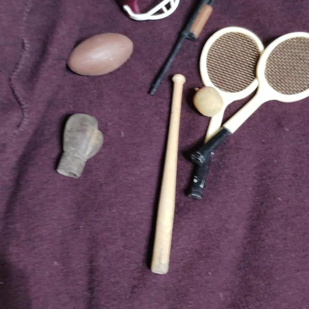 Barbie Sports Accessories Set in Cream, Black, Brown